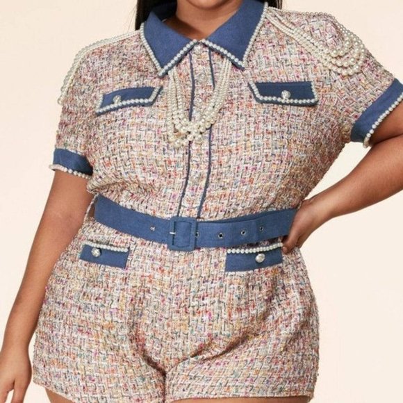Mz. CoCo Plus Size Romper - Picture 2 of 3